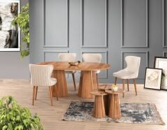 POTA AÇILIR MASA 4 SANDALYE İLE SET