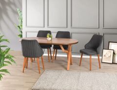 SAHRA SABİT MASA 4 SANDALYE İLE SET