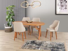 SAHRA SABİT MASA 4 SANDALYE İLE SET