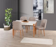 PARİS MASA TAKIMI 4 SANDALYE İLE SET