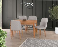 ELİZ MASA TAKIMI 4 SANDALYE İLE SET