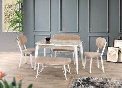 TERS REDYUS MASA TAKIMI 4 SANDALYE İLE SET