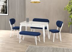 TERS REDYUS MASA TAKIMI 4 SANDALYE İLE SET