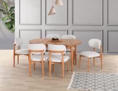 KELEBEK MASA TAKIMI 4 ADET SANDALYE İLE SET