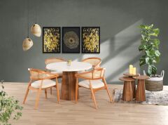 POTA SABİT MASA 4 SANDALYE İLE SET